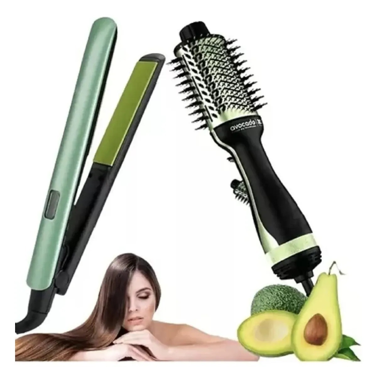 COMBO AGUACATE PLANCHA + SECADOR + CEPILLO