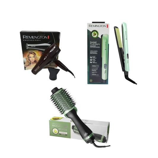 COMBO AGUACATE PLANCHA + SECADOR + CEPILLO